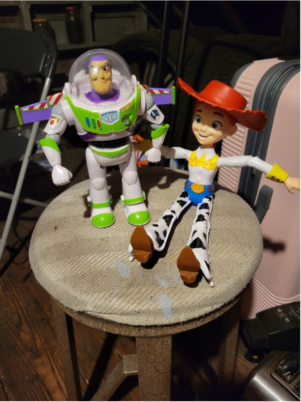 Buzz Lightyear & Jessie Action Figures - Green, White, Red Kids Toys